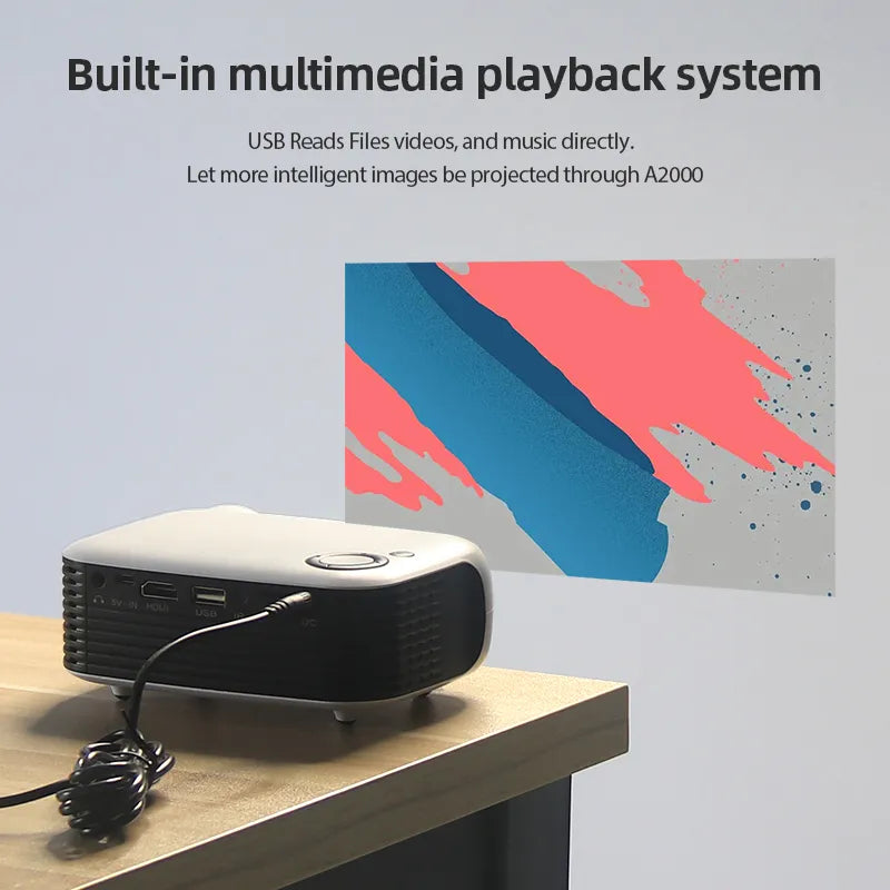 Avelena | Mini Projektor Genießen Sie Überall Ein Kinoerlebnis!