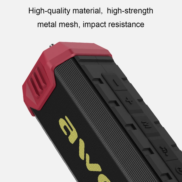 Avelena | awei Y280 IPX4 Bluetooth-Lautsprecher Powerbank mit verbessertem Bass, eingebautem Mikrofon, Unterstützung für FM / USB / TF-Karte / AUX (Grün)