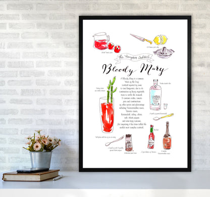 Avelena | Bloody Mary Rezept, Küche Essen & Trinken Kunstdrucke