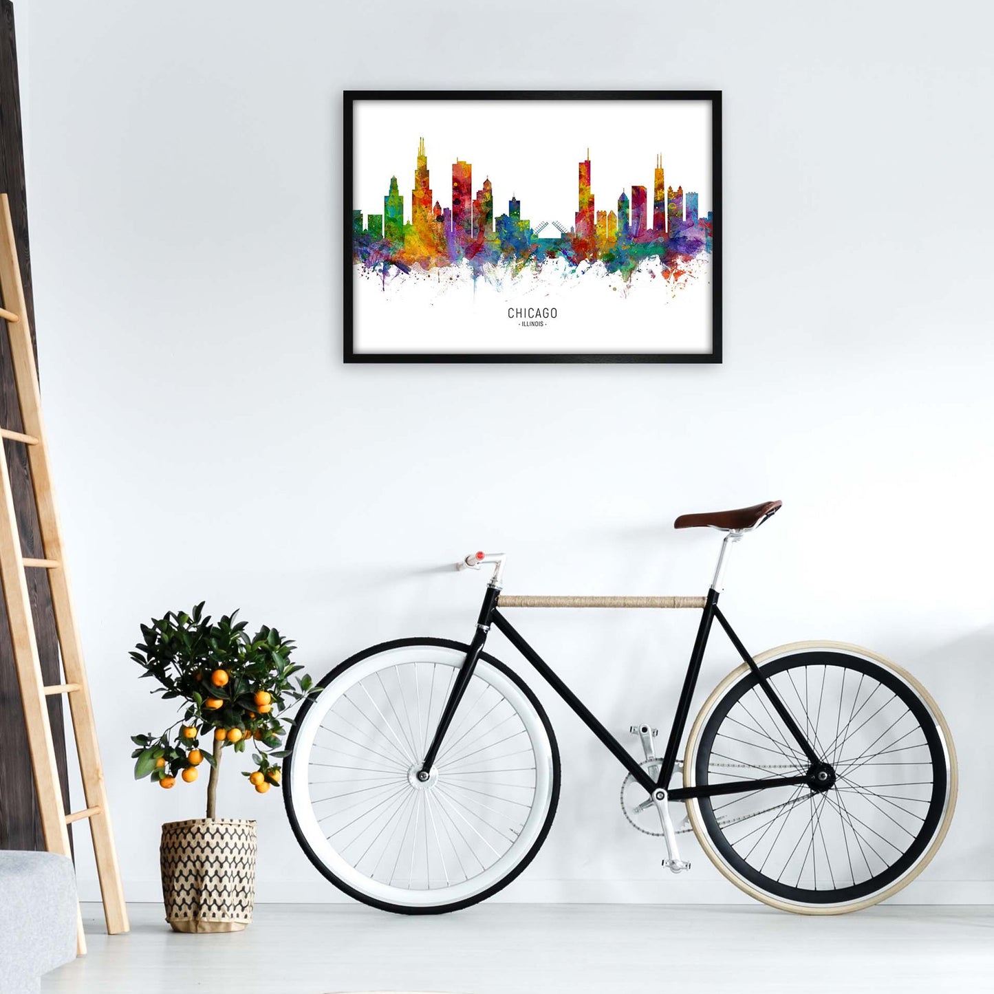 Avelena | Chicago Illinois Skyline Kunstdruck