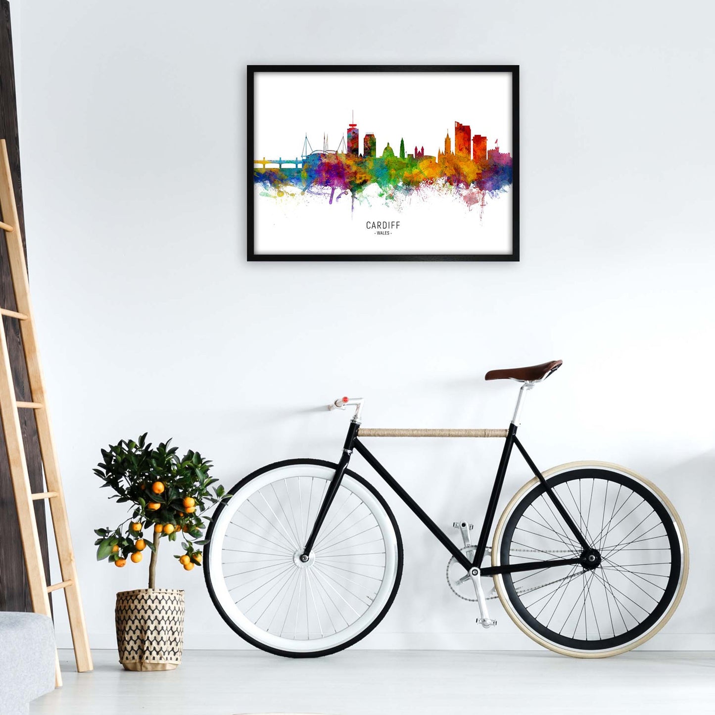 Avelena | Cardiff Wales Skyline Kunstdruck