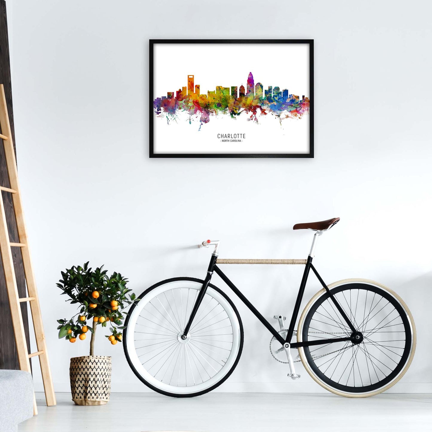 Avelena | Charlotte North Carolina Skyline Druck