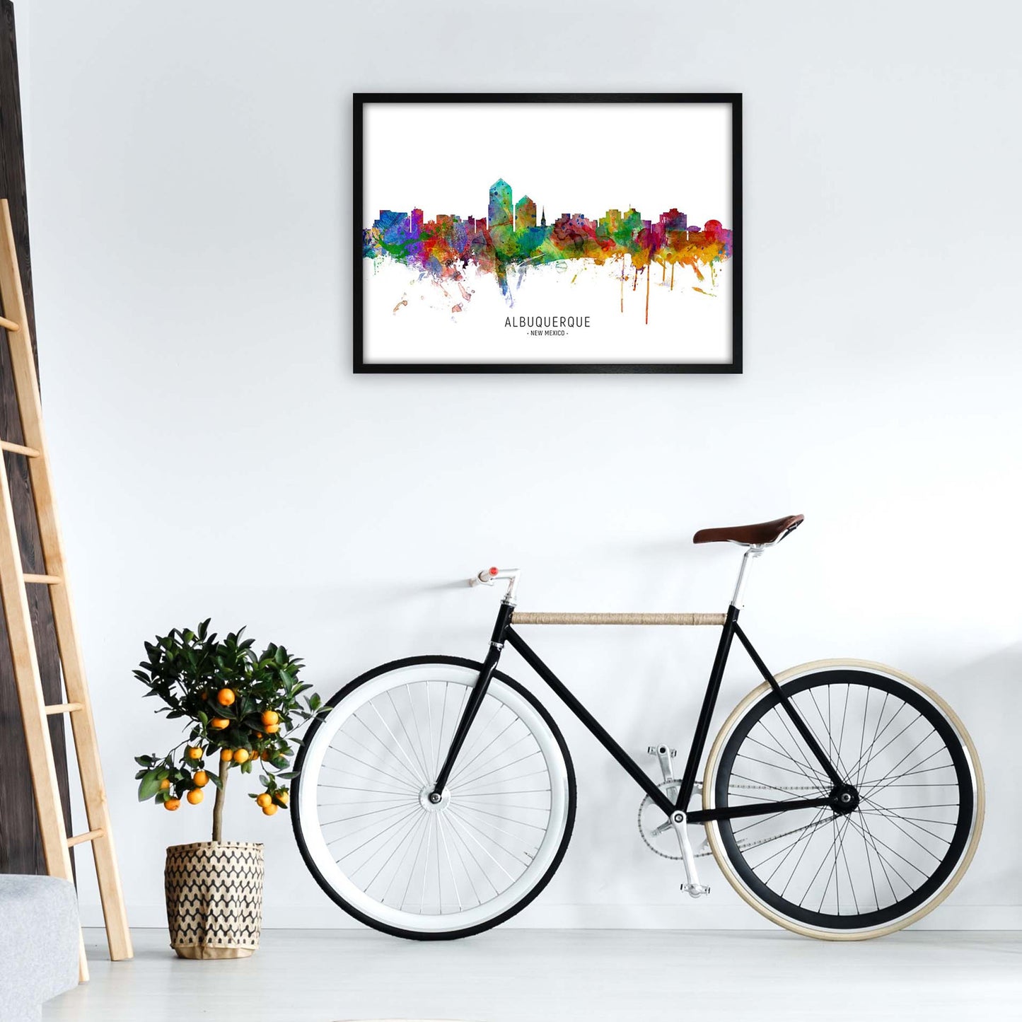 Avelena | Albuquerque New Mexico Skyline Kunstdruck