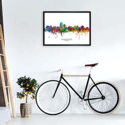 Avelena | Albuquerque New Mexico Skyline Kunstdruck