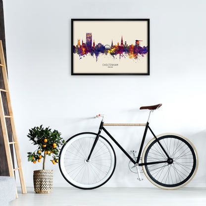 Avelena | Cheltenham England Skyline Herbst Von Name Kunst Druck
