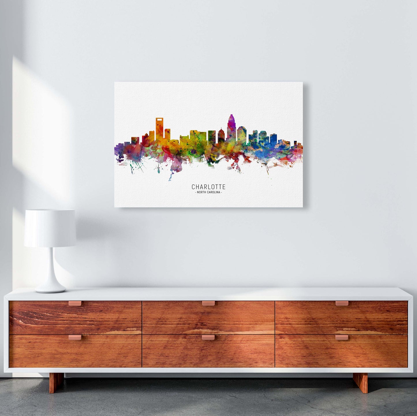 Avelena | Charlotte North Carolina Skyline Druck