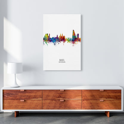 Avelena | Basel Schweiz Skyline Portrait Kunstdruck von Michael Tompsett