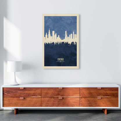 Avelena | Chicago Illinois Skyline Porträt Marine Kunstdruck