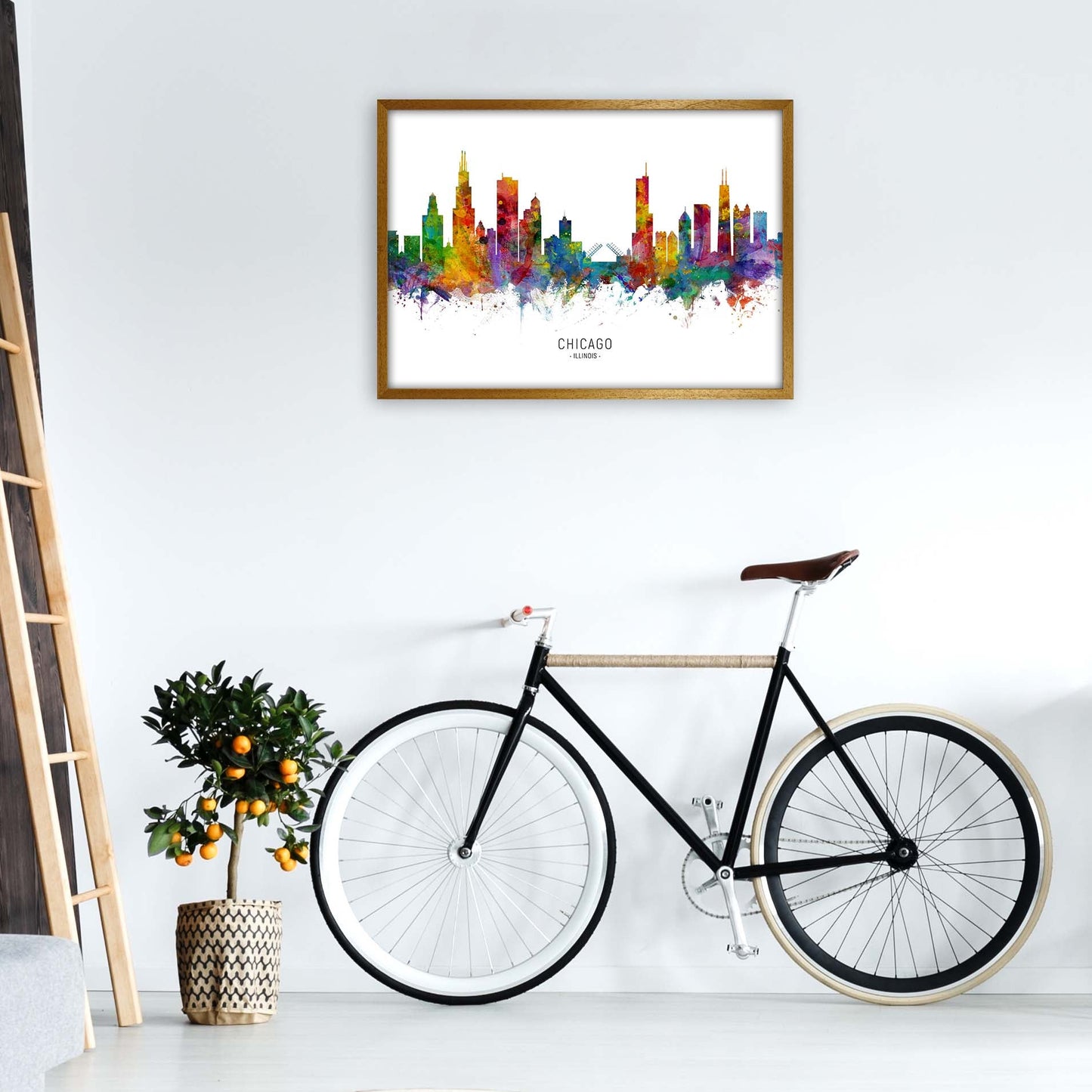 Avelena | Chicago Illinois Skyline Kunstdruck