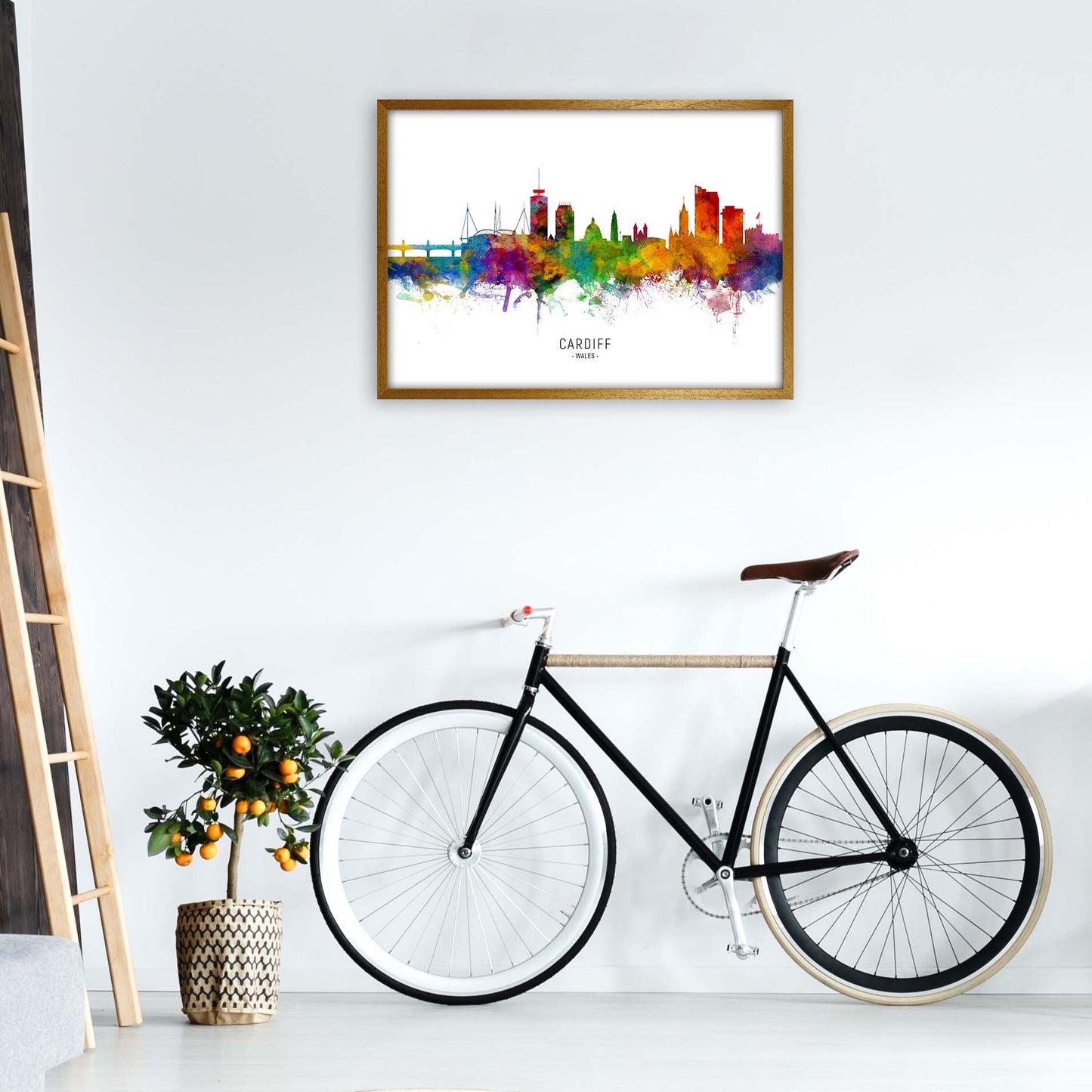 Avelena | Cardiff Wales Skyline Kunstdruck