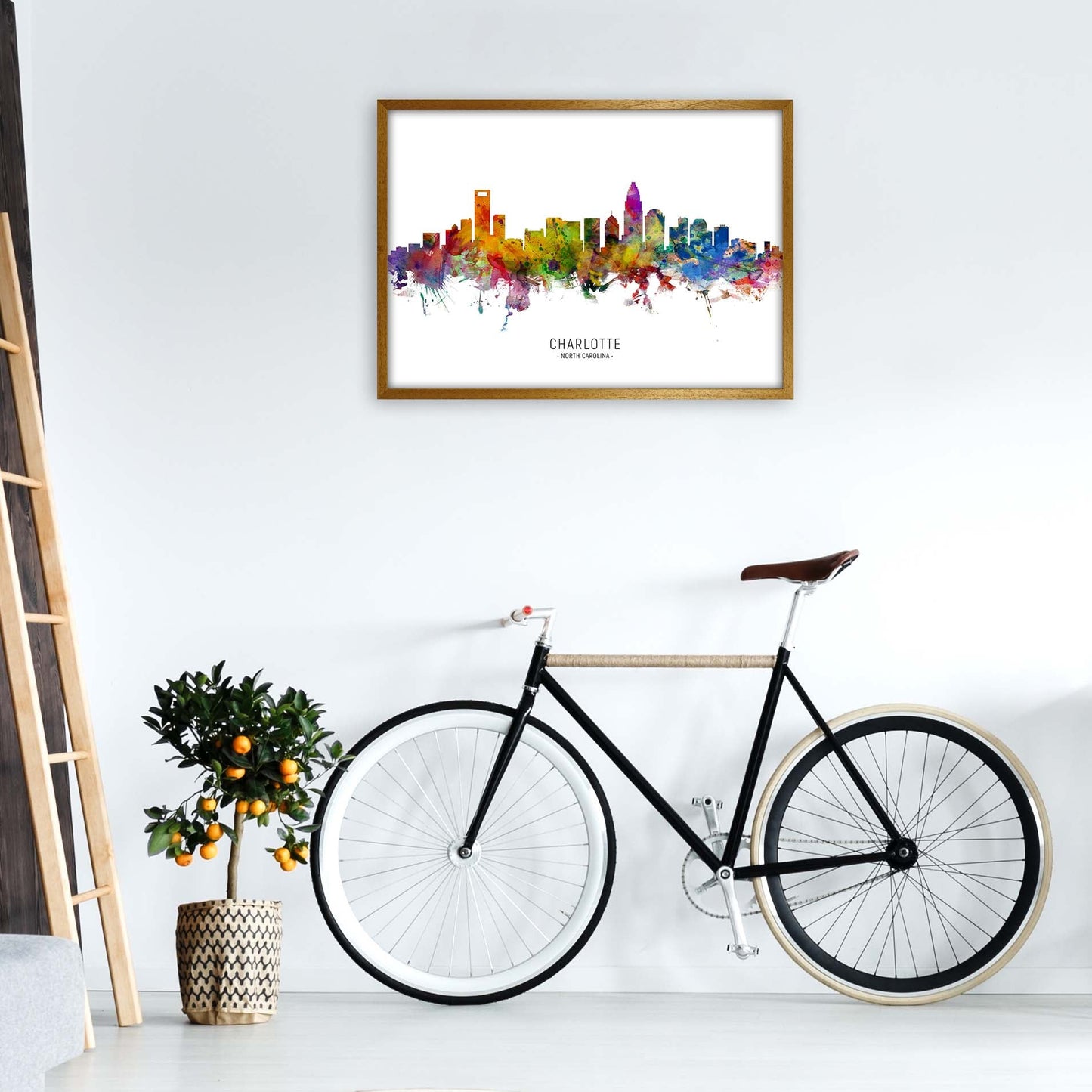 Avelena | Charlotte North Carolina Skyline Druck