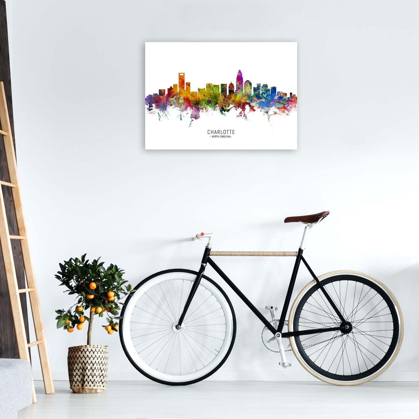 Avelena | Charlotte North Carolina Skyline Druck