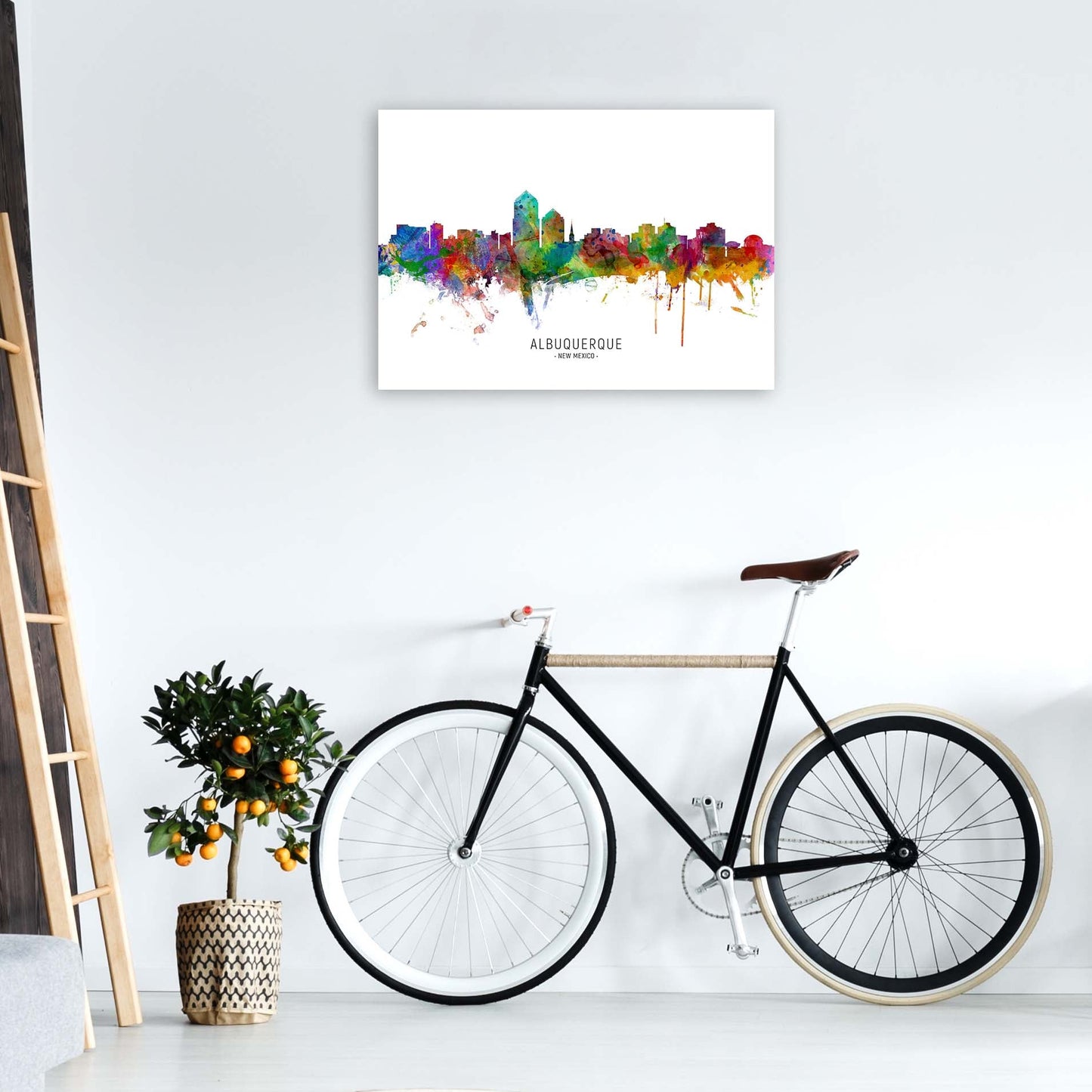 Avelena | Albuquerque New Mexico Skyline Kunstdruck