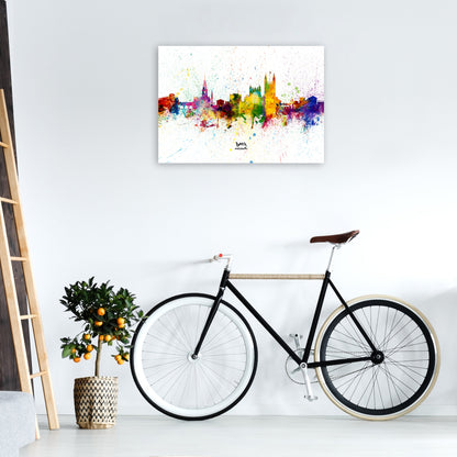 Avelena | Bad England Skyline Splash Kunstdruck von Michael Tompsett