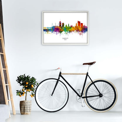 Avelena | Cardiff Wales Skyline Kunstdruck