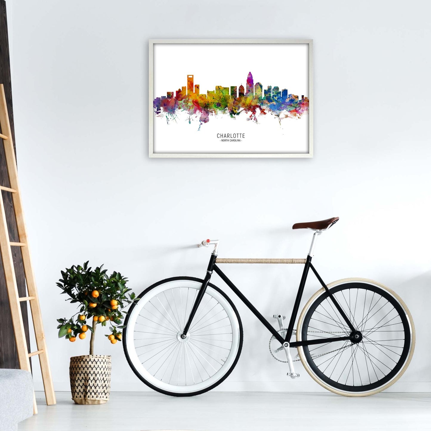 Avelena | Charlotte North Carolina Skyline Druck