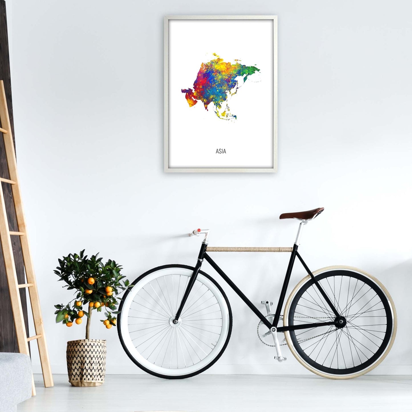 Avelena | Asia Aquarellkarte Kunstdruck