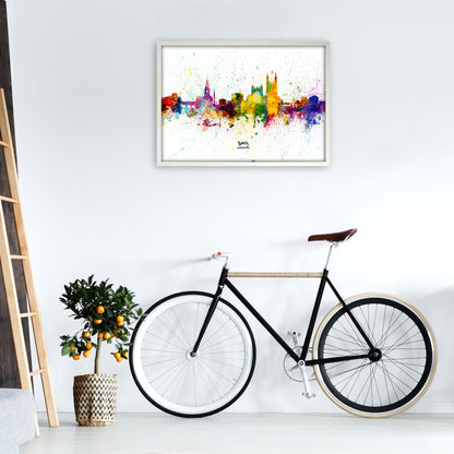 Avelena | Bad England Skyline Splash Kunstdruck von Michael Tompsett