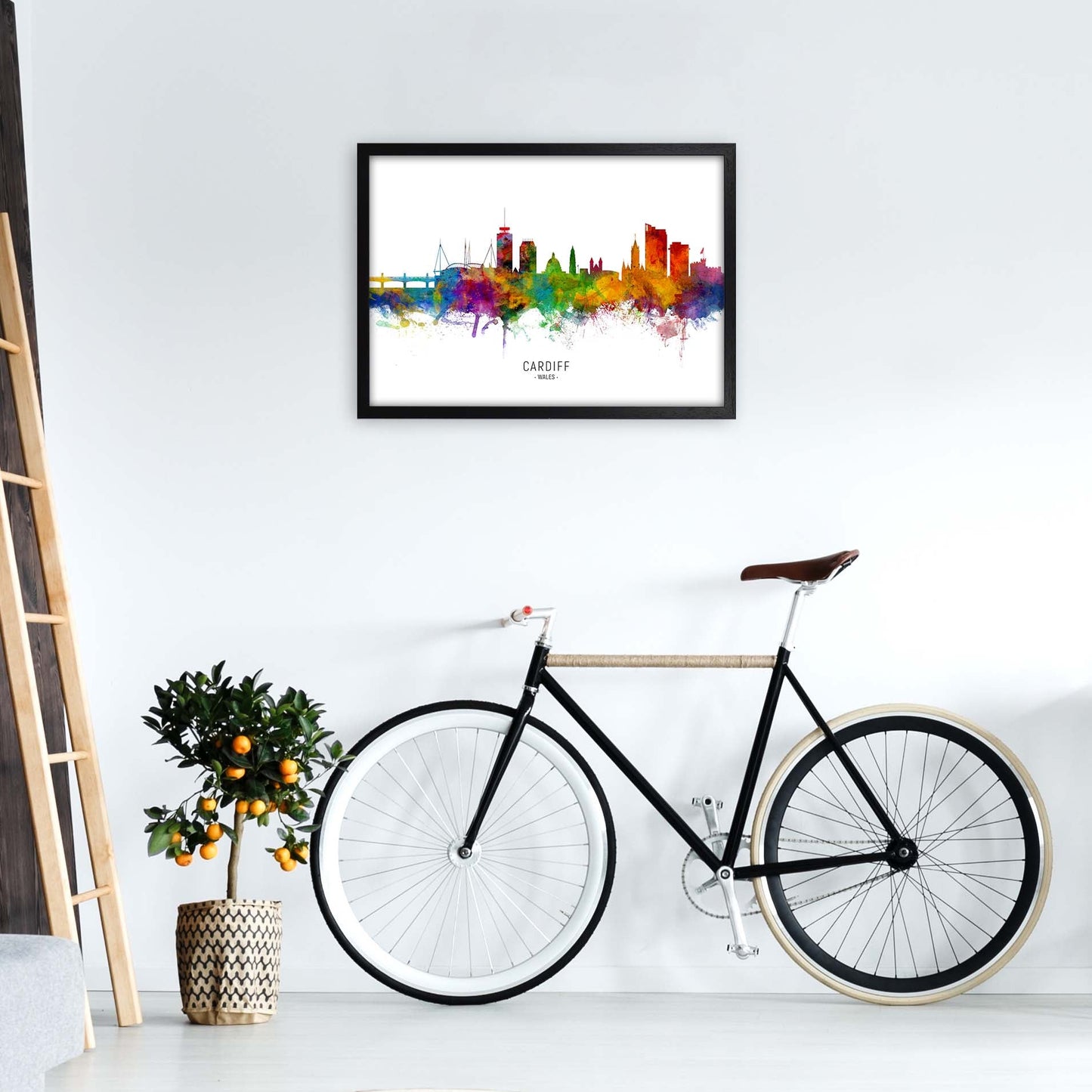 Avelena | Cardiff Wales Skyline Kunstdruck