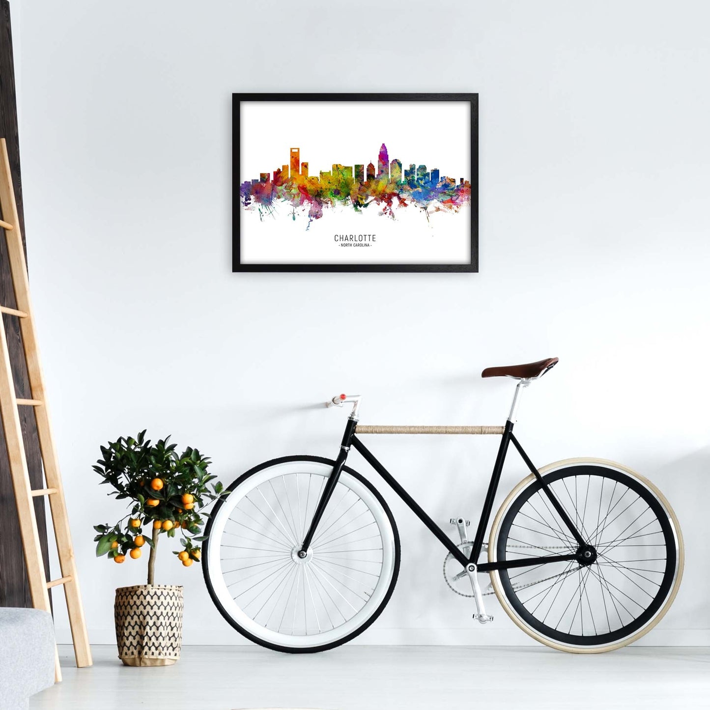 Avelena | Charlotte North Carolina Skyline Druck