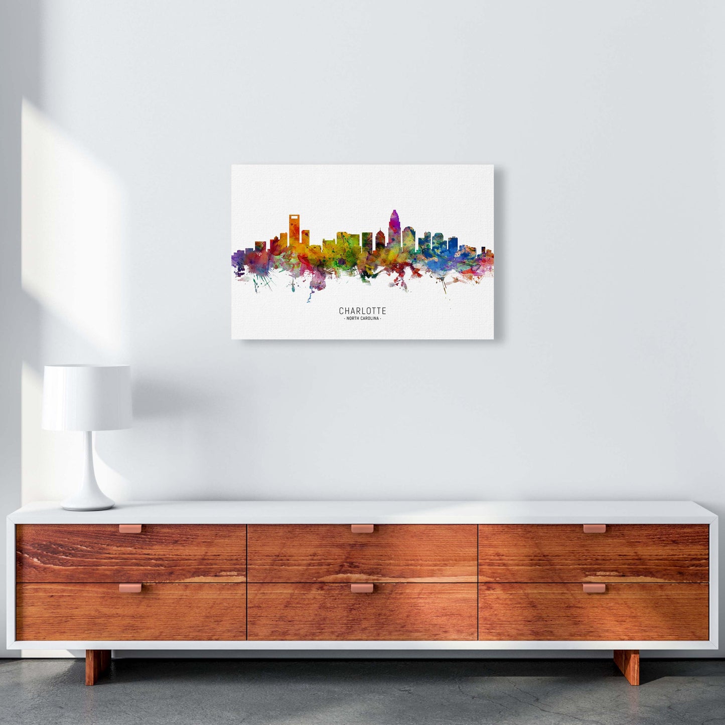 Avelena | Charlotte North Carolina Skyline Druck