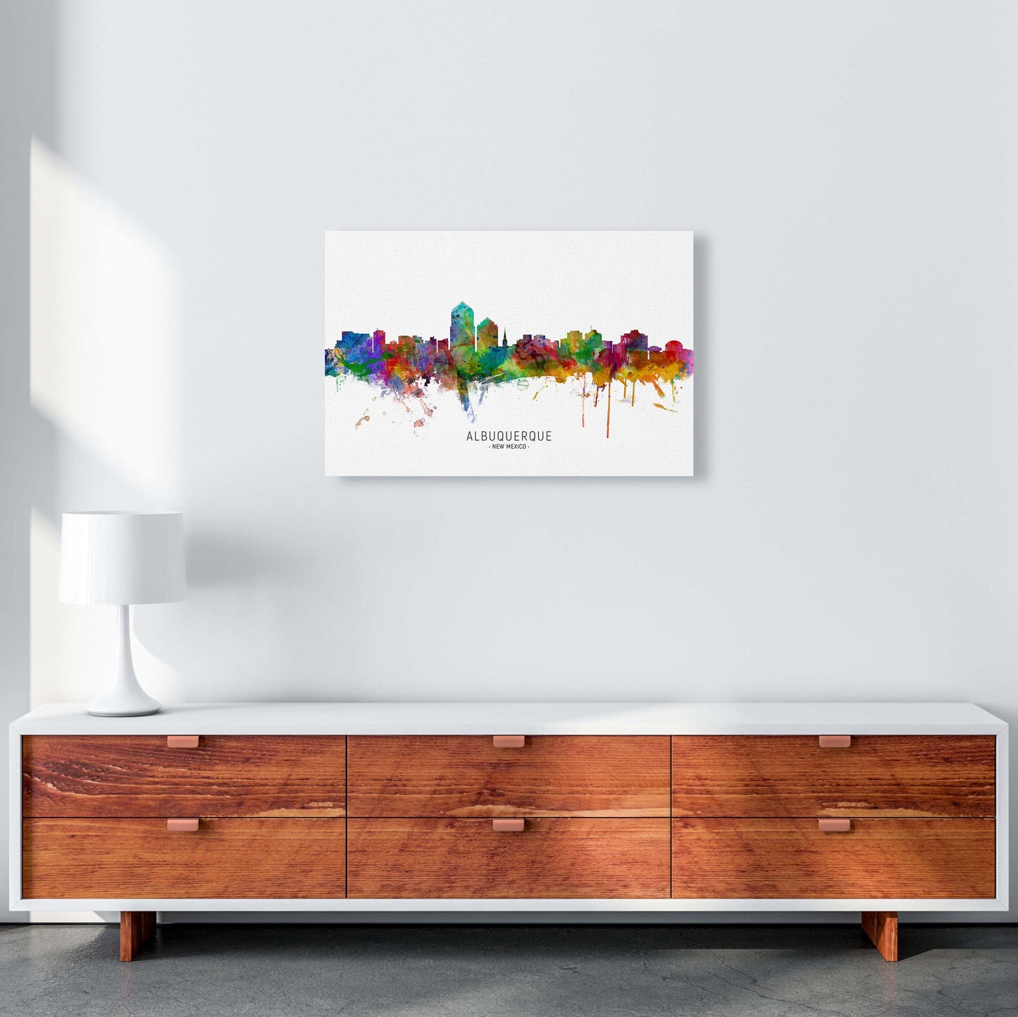 Avelena | Albuquerque New Mexico Skyline Kunstdruck