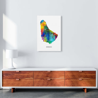 Avelena | Barbados Aquarellkarte Kunstdruck von Michael Tompsett