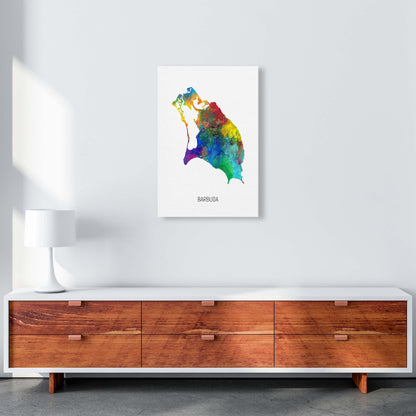 Avelena | Barbuda Aquarellkarte Kunstdruck von Michael Tompsett