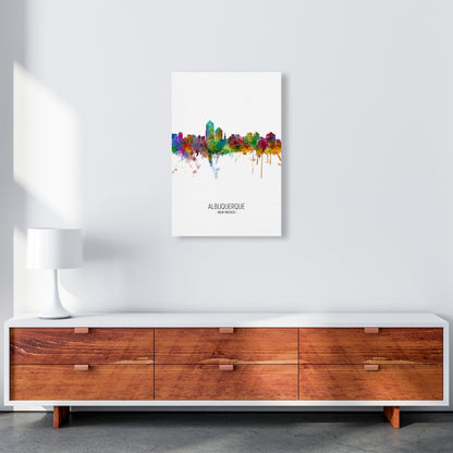 Avelena | Albuquerque New Mexico Skyline Porträt Kunstdruck