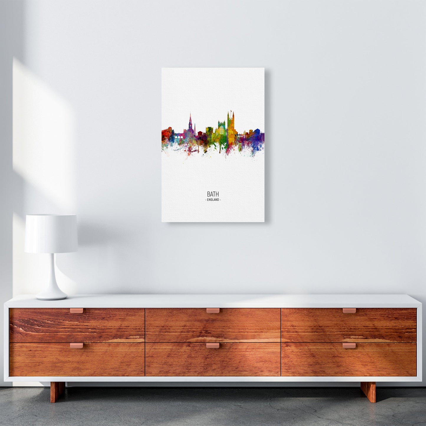 Avelena | Bad England Skyline Porträt Kunstdruck von Michael Tompsett