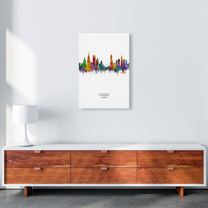 Avelena | Chicago Illinois Skyline Porträt Kunstdruck
