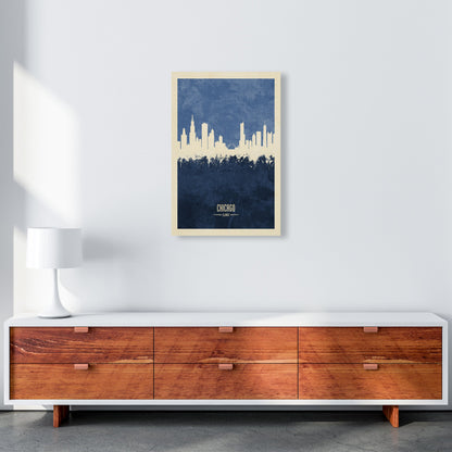 Avelena | Chicago Illinois Skyline Porträt Marine Kunstdruck