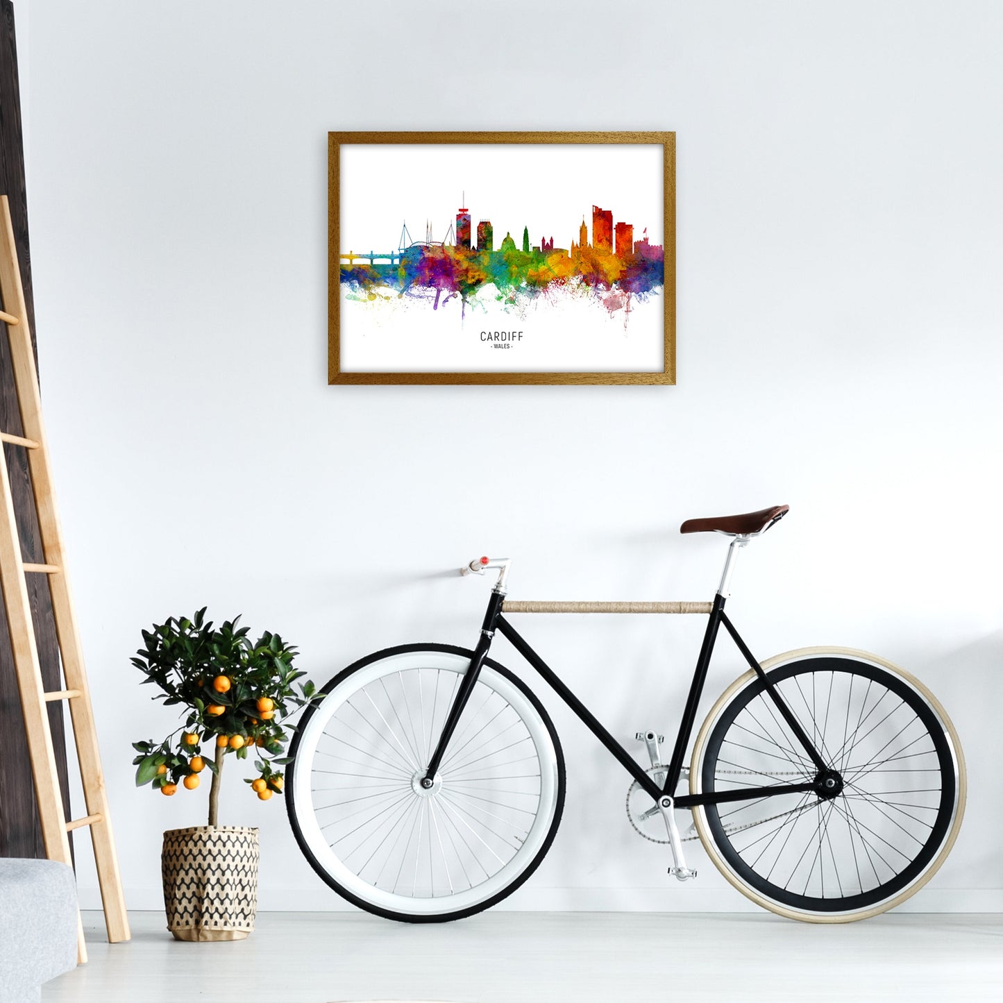 Avelena | Cardiff Wales Skyline Kunstdruck