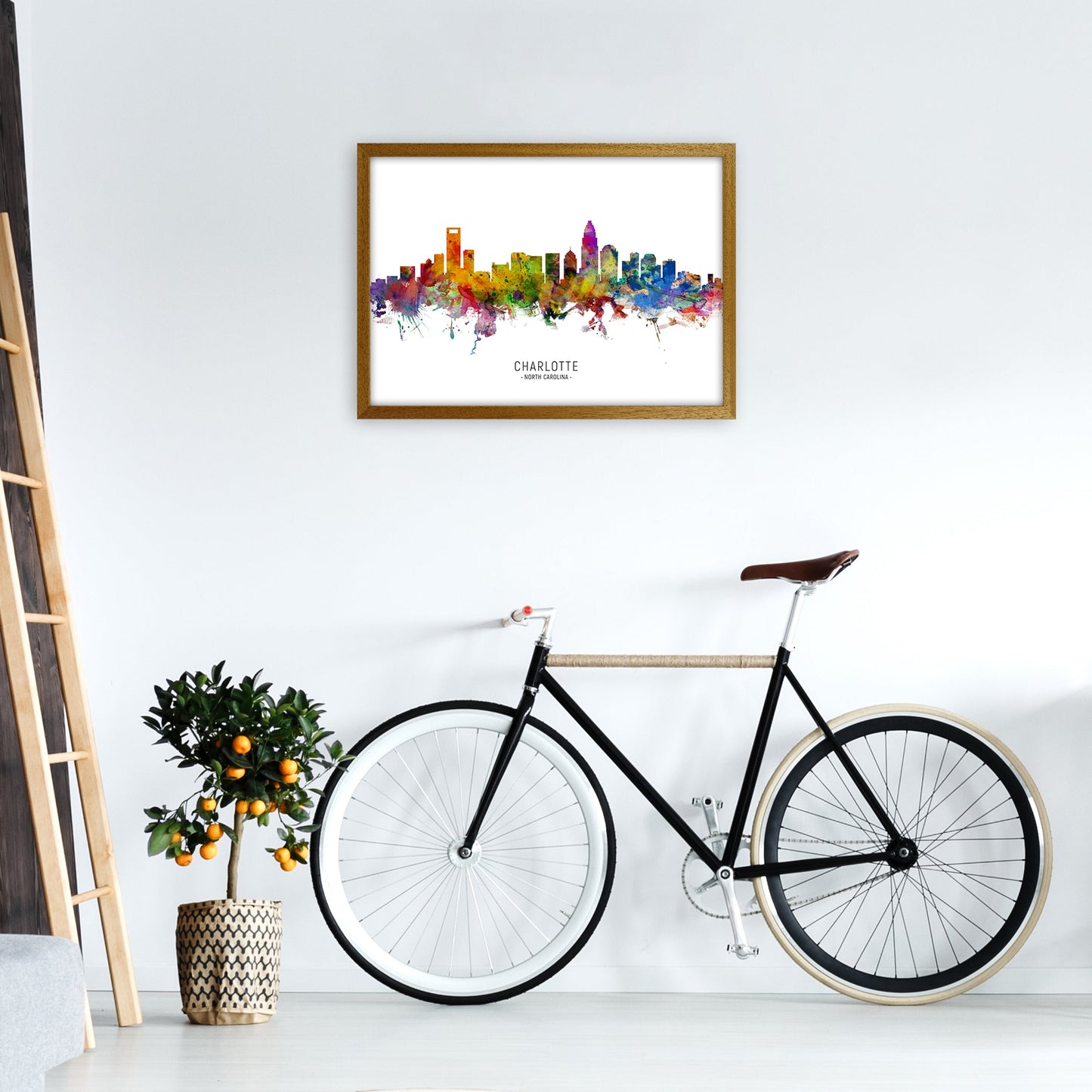 Avelena | Charlotte North Carolina Skyline Druck