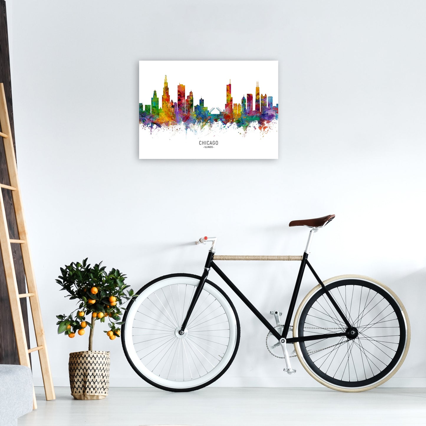 Avelena | Chicago Illinois Skyline Kunstdruck