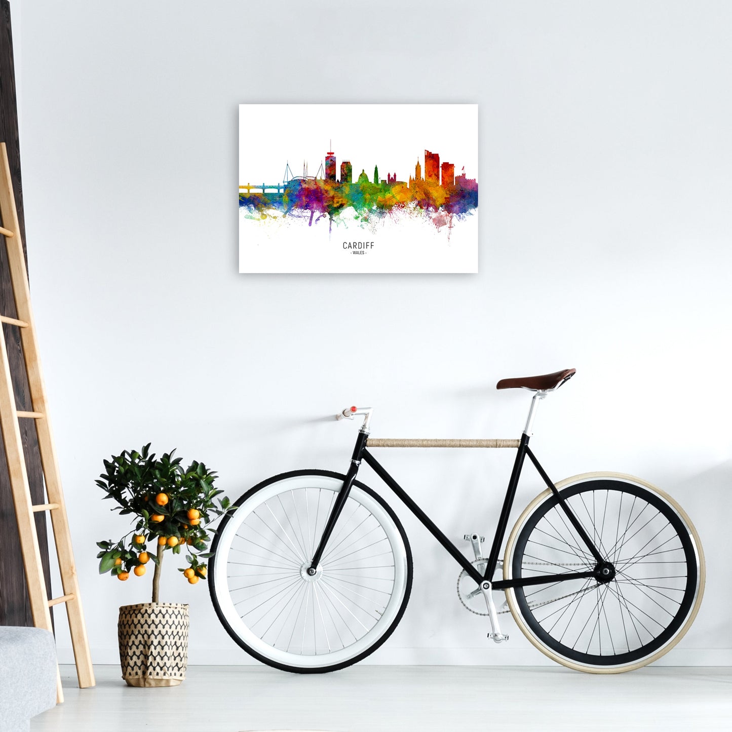Avelena | Cardiff Wales Skyline Kunstdruck