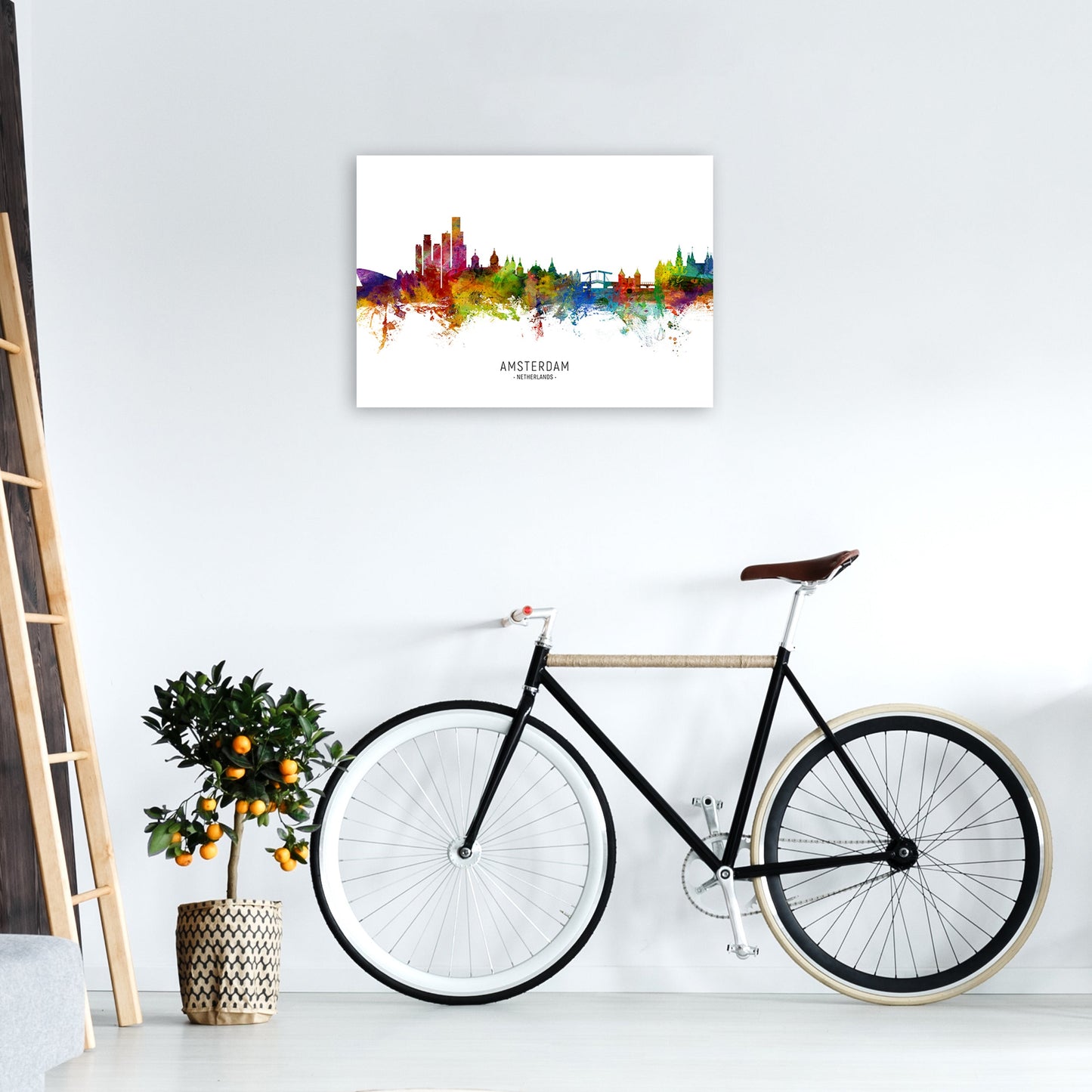 Avelena | Amsterdam Niederlande Skyline Kunstdruck