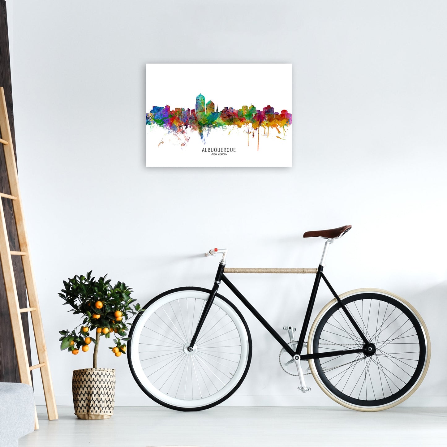 Avelena | Albuquerque New Mexico Skyline Kunstdruck