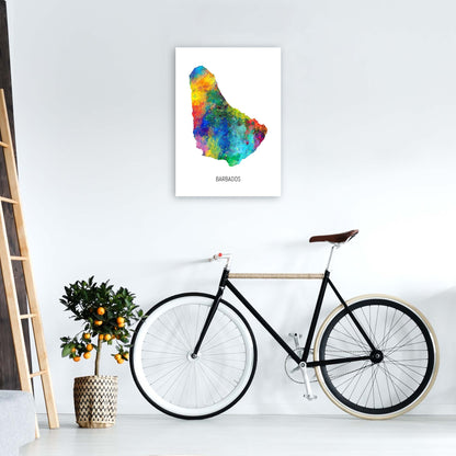 Avelena | Barbados Aquarellkarte Kunstdruck von Michael Tompsett