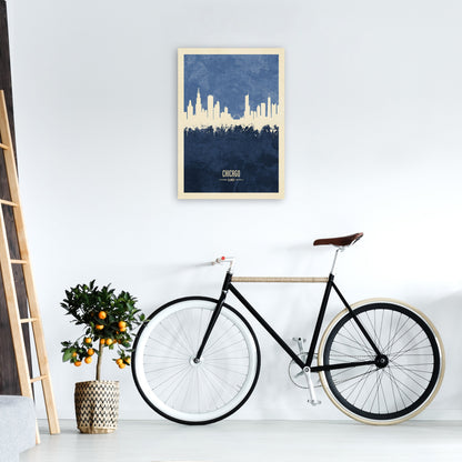 Avelena | Chicago Illinois Skyline Porträt Marine Kunstdruck