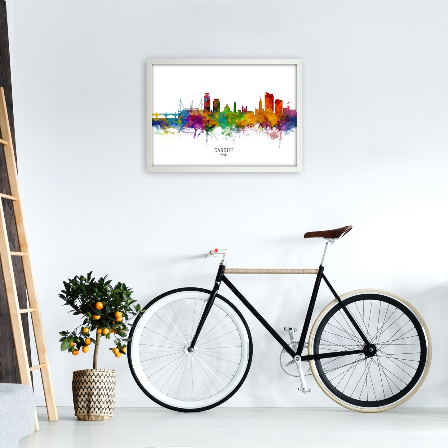 Avelena | Cardiff Wales Skyline Kunstdruck