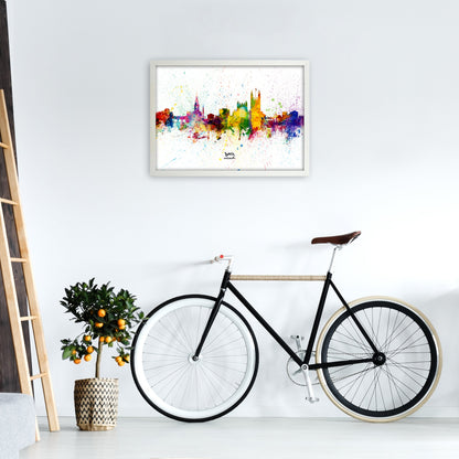 Avelena | Bad England Skyline Splash Kunstdruck von Michael Tompsett