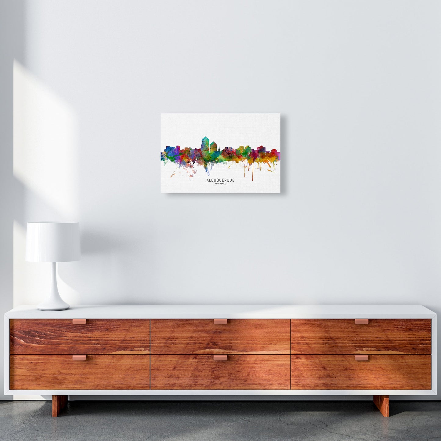 Avelena | Albuquerque New Mexico Skyline Kunstdruck
