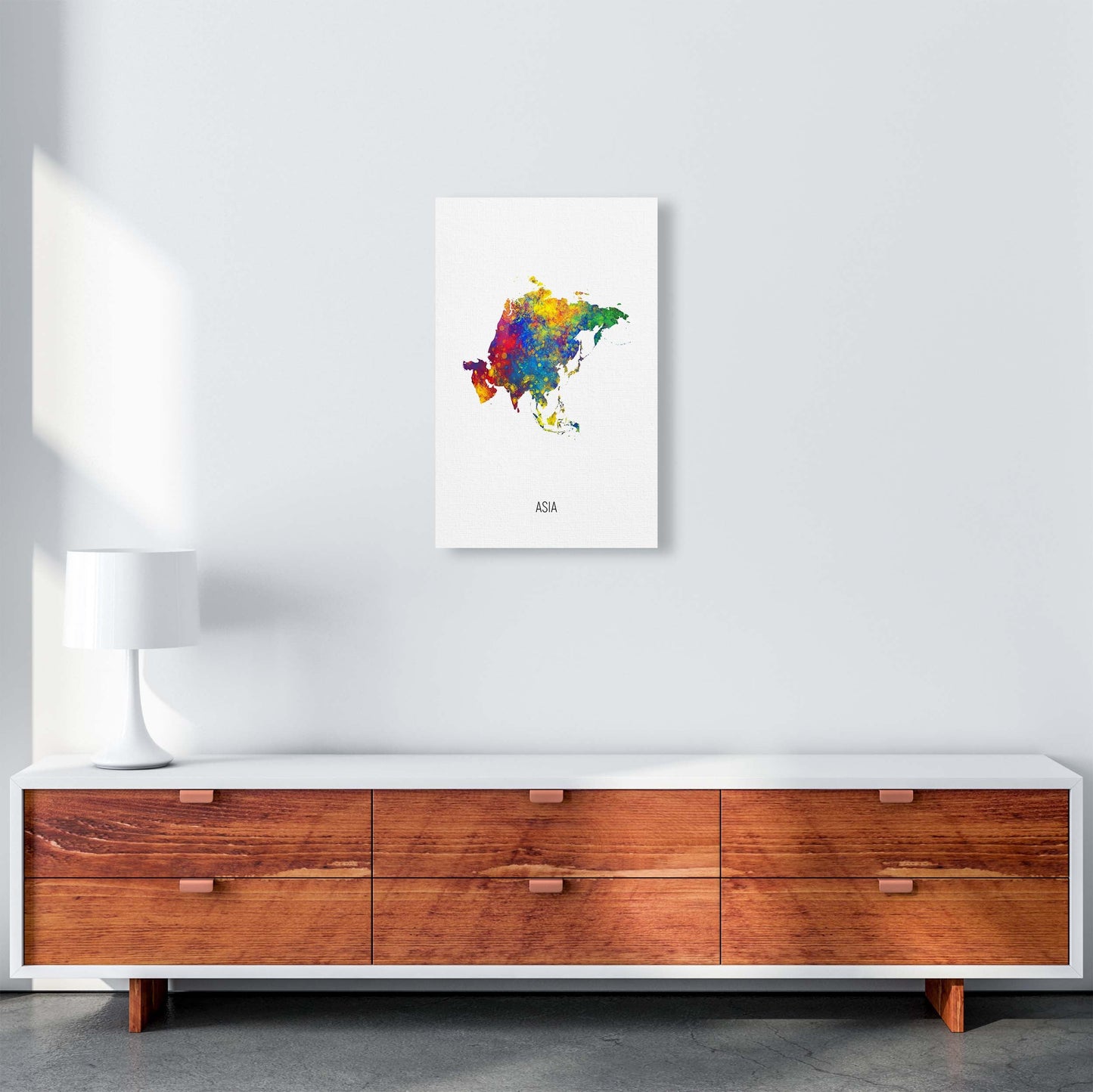 Avelena | Asia Aquarellkarte Kunstdruck