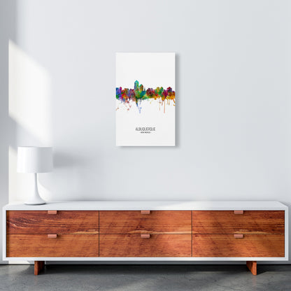 Avelena | Albuquerque New Mexico Skyline Porträt Kunstdruck