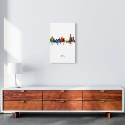 Avelena | Basel Schweiz Skyline Portrait Kunstdruck von Michael Tompsett