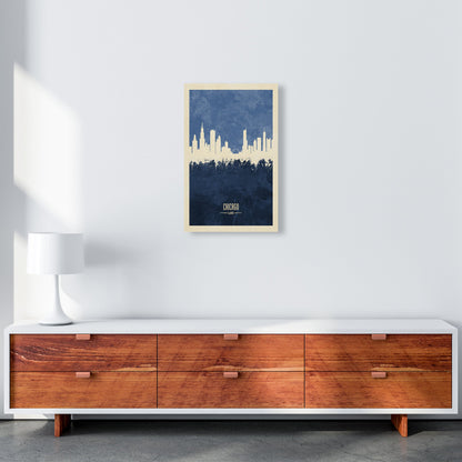Avelena | Chicago Illinois Skyline Porträt Marine Kunstdruck