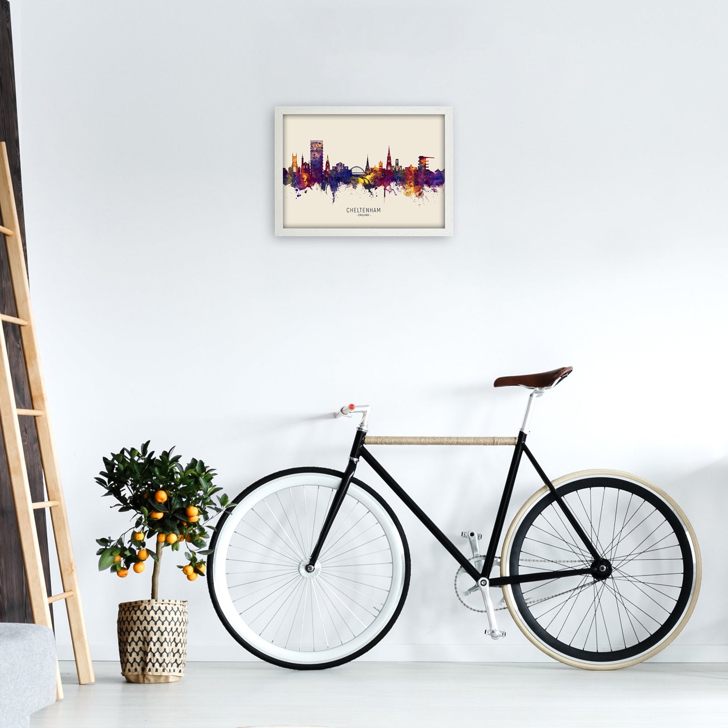 Avelena | Cheltenham England Skyline Herbst Von Name Kunst Druck