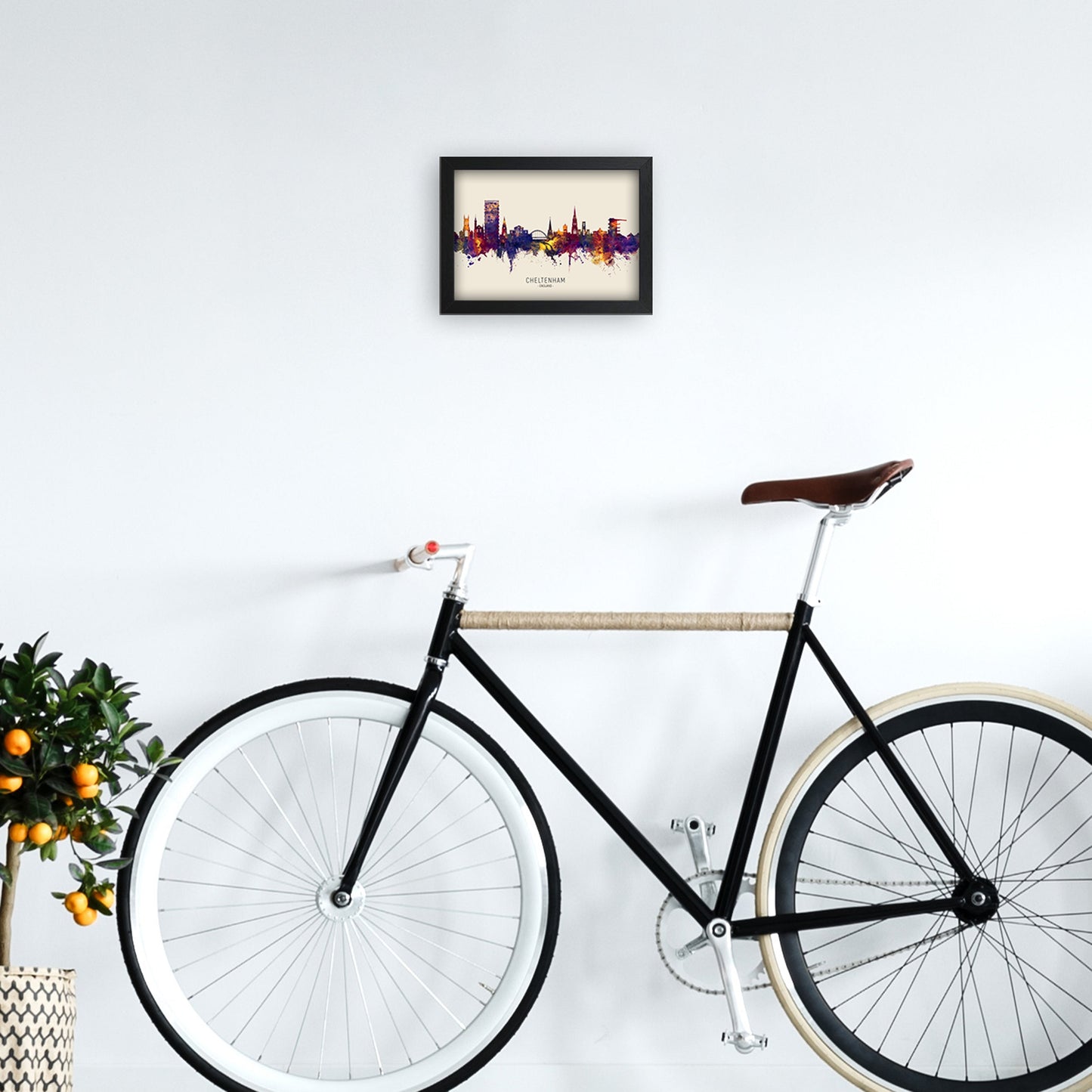 Avelena | Cheltenham England Skyline Herbst Von Name Kunst Druck