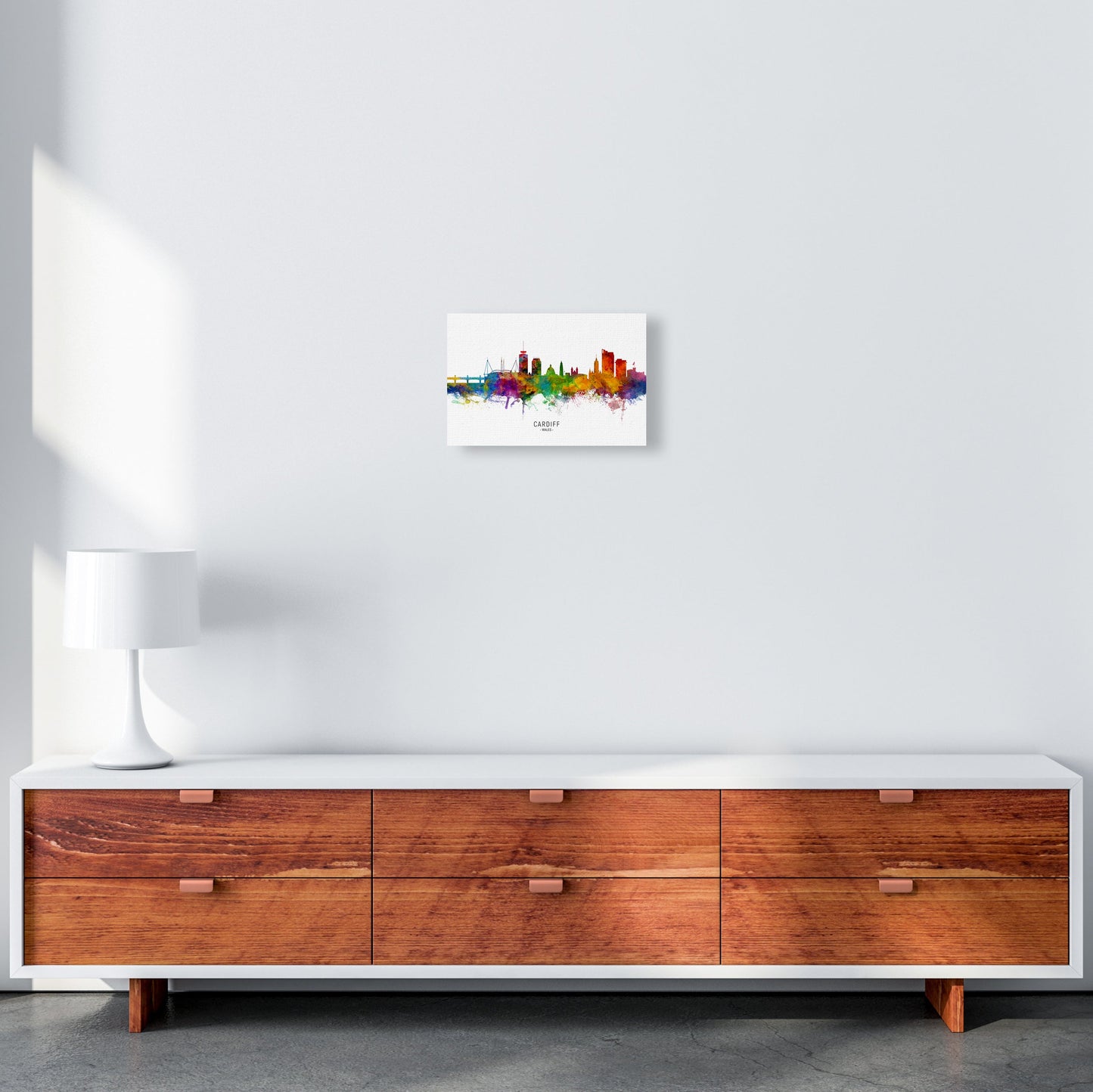 Avelena | Cardiff Wales Skyline Kunstdruck